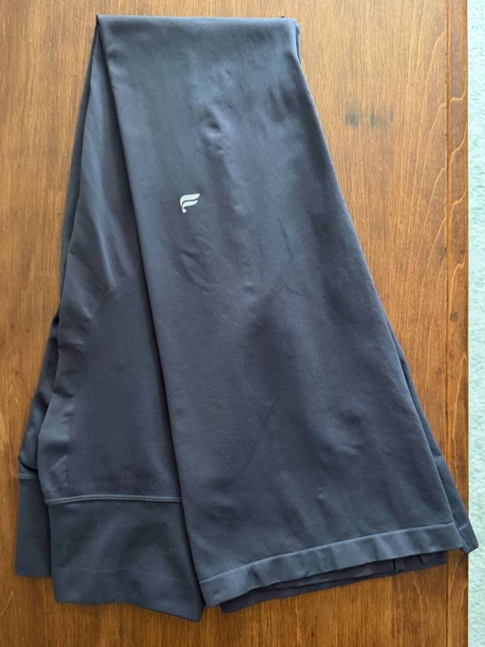 FABLETICS Gray Define POWERHOLD High Waisted Flare Pant Large Sleek Seamless